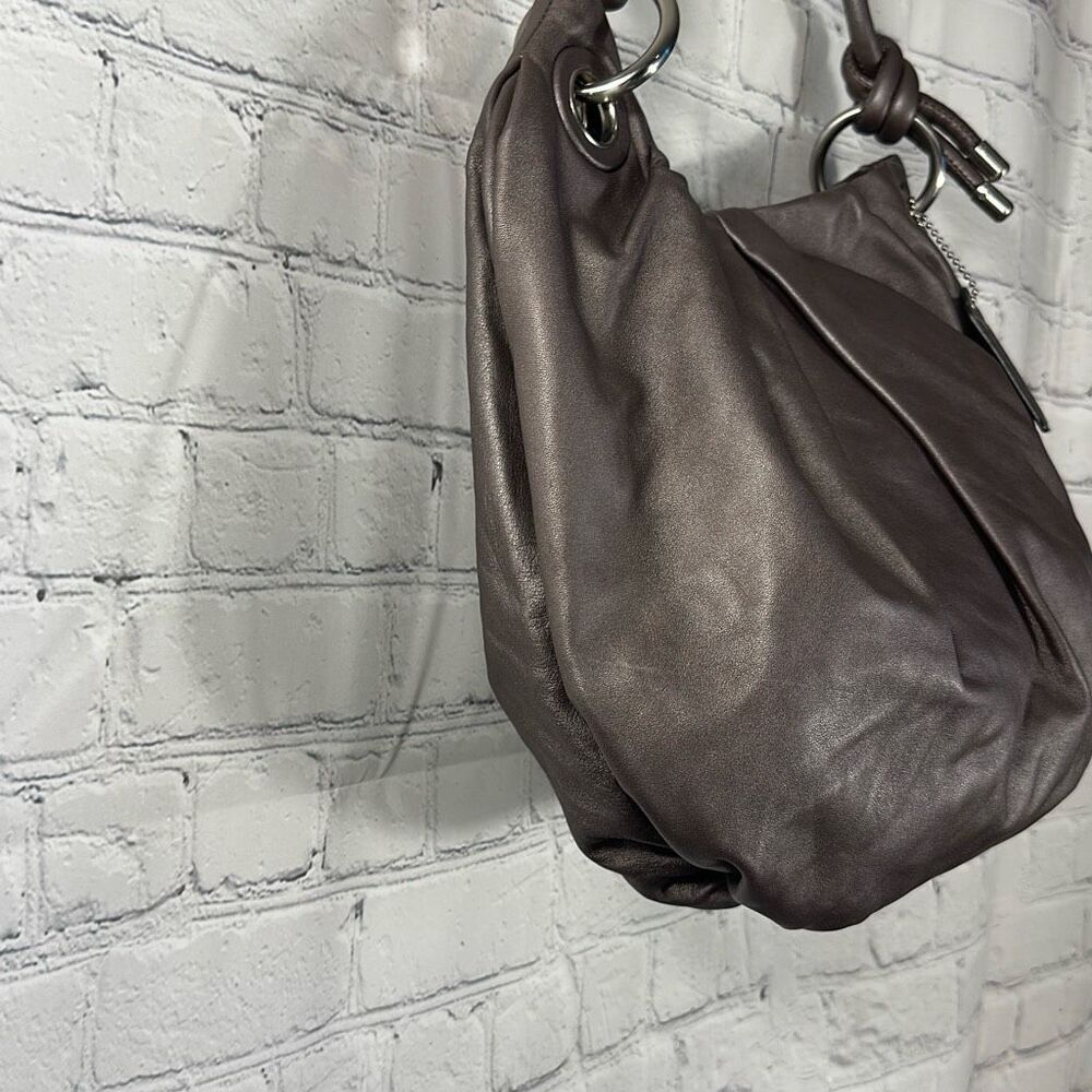 COACH Parker HOBO Leather Shoulder Bag Purse Handbag knot tie 14157 - Picture 5 of 11